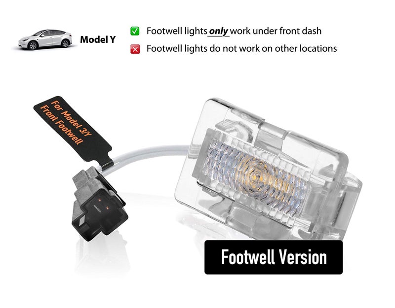 Oznium Full 7 Pieces Upgrade LED Kit for Tesla Model Y with Ultra-Bright Replacement Light Bulbs - LEDs fit Trunk, Frunk, Door Puddle, Foot-Well, etc - Image 3